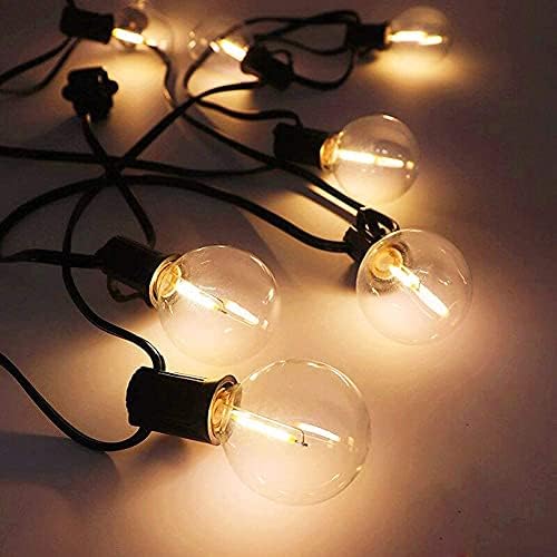 SUNSGNE 25 PK G40 LED BULS DE SUPLUSIONAÇÃO STAPLE-PROPUTAÇÃO E LUZES DE BLOBO GLOBO LED GLOBO G40 de 25 pés, luzes