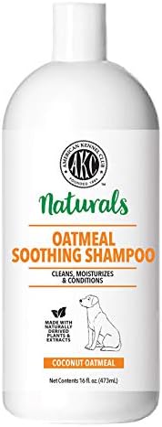 Naturals Dog Shampoo - elimina odor, hidrata e condições - fórmula não irrita - Aveia calmante - 16 onças