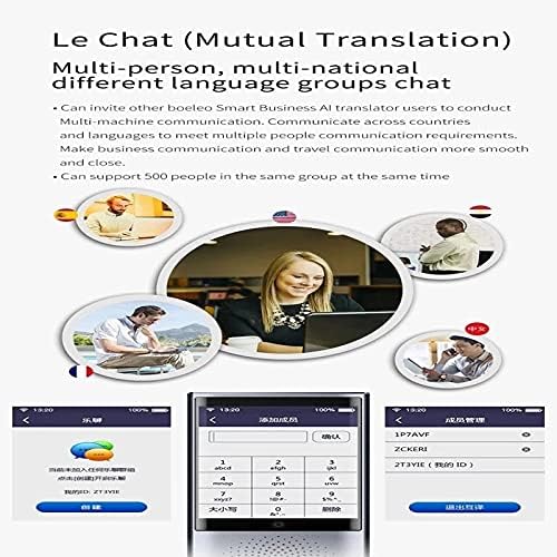 Lysldh Voice Photo Instant Translator 4G 8GB Memória 2.8 Tela de toque 2080mAh 77 Languages ​​Travel Business Translation