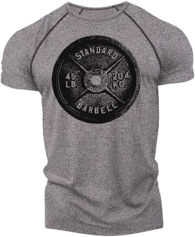Camisas de exercícios para homens camisetas de bancada de bancada de agachamento de placa de peso