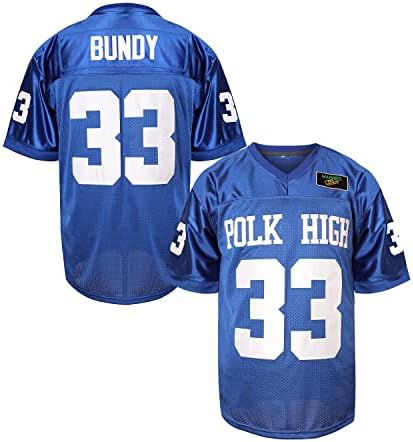 Summers Al Bundy 33 Polk High Football Jersey for Men S-Xxxl Blue