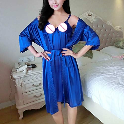 Lingerie Sleepwear para feminino sexy gelo seda tentação de pijamas maldes de roupas íntimas