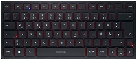 Cherry KW 9200 Mini teclado compacto recarregado sem fio. com Bluetooth 5.0 e conectividade com fio