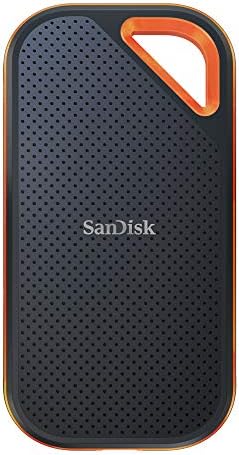 Sandisk 2TB Extreme Pro Portable SSD - até 2000MB/S - USB -C, USB 3.2 Gen 2x2 - Drive de estado sólido externo - SDSSDE81-2T00