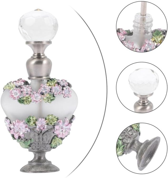 Garrafas de perfume quul garrafa de vidro de vidro vazio cristal de cristal antigo decorativo spray fosco de óleo essencial