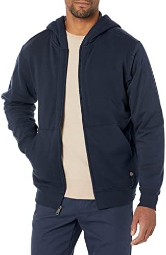 Dickies Men's Thermal forred Full-Zip Fleece Hoodie com DWR