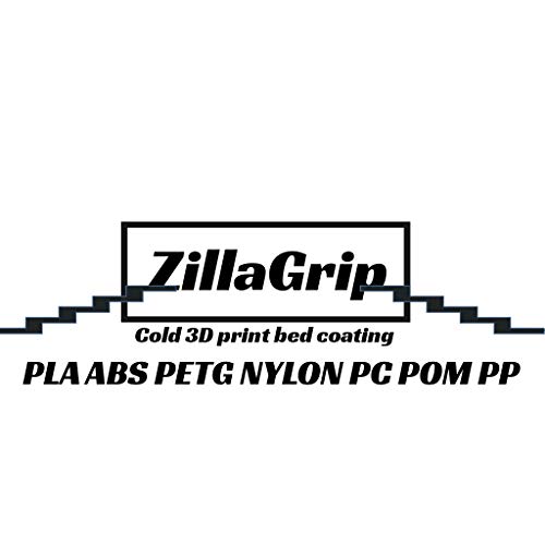 Revestimento de leito de impressão 3D frio ZillaGrip, uma cola adesiva de leito de impressora 3D All-in-One para impressão 3D de PLA, ABS, nylon, petg, PC, pp, pom, 4 oz