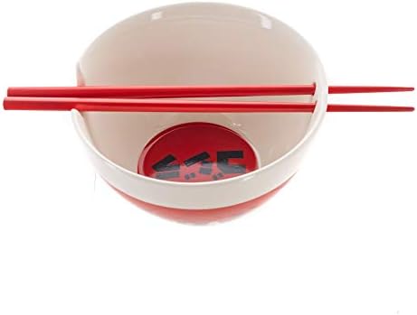 Bioworld Godzilla Chopsticks Cerâmica Ramen Bowl com Chop Sticks, OSFA, 300 mililitros