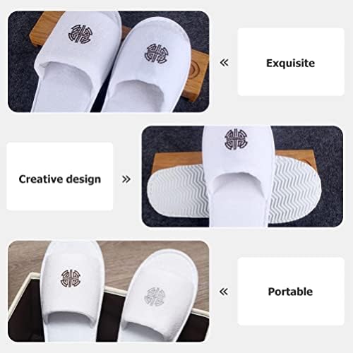 Felas femininas de zerodeko chinelas de mulheres chinelas femininas 5 pares de chinelos descartáveis ​​Slippers higiênicos de