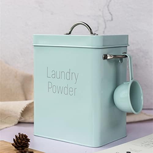 Jahh Square Laundry Powder Storage Box para banho em casa usando recipiente de grãos de farinha de arroz de decoração com umidade selada à prova