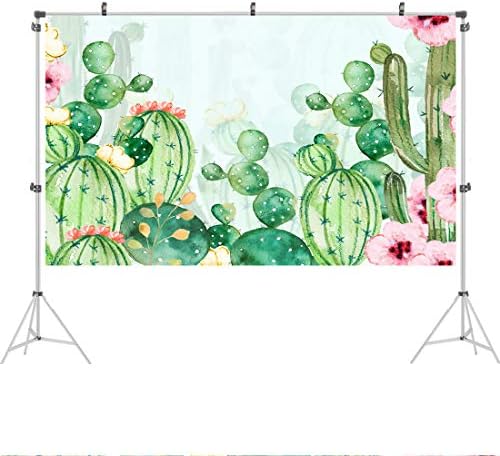 Cenários de cactos florais para festas cactos aquarela cacto de bebê fundo para chá de bebê para meninas 5x3ft cacto