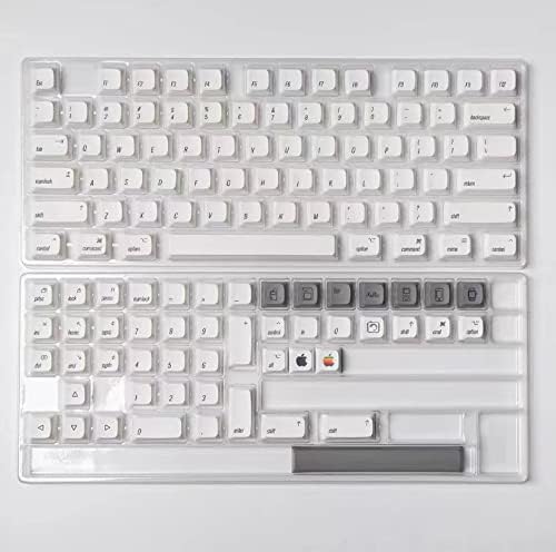 MACLEM MAPLE Apple Keycap PBT Material 124 Teclas adequadas para 68/84/87/96/98/104/108 Jogo Keycaps