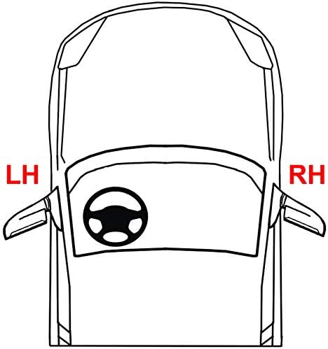 Evan Fischer Passageiro Luz lateral Montagem compatível com 2007-2014 GMC Yukon e 2007-2011 GMC Yukon XL 1500 Denali Models