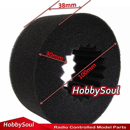 Hobbysoul 2pcs 1/10 RC Inserir esponja de espuma por pneus de rastreador de 1,9 de 108 mm