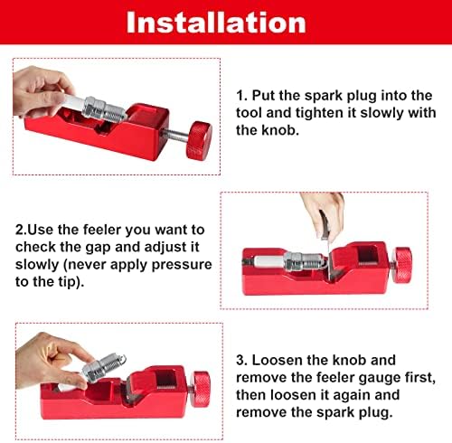 YESHMA Universal Sank Plug Gap Tool Plugs Paliper Kit com Feellege Gitlege Compatível com a maioria das ferramentas de gap