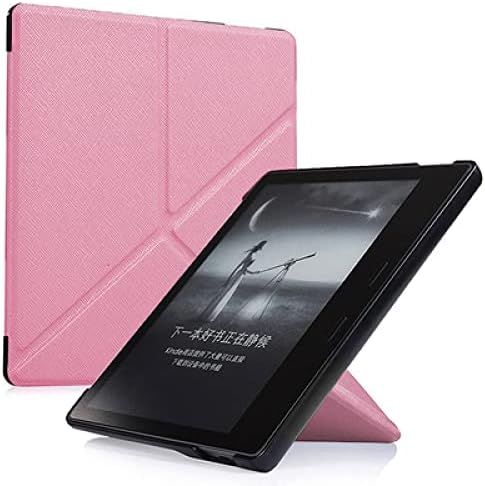 Caso para o novo oásis de 7 Kindle - Slim Fit Stand Suporte Mãos com Sono de acordar automaticamente, rosa