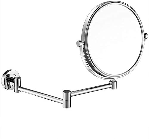 Espelho de vaidade de rowita de 8 polegadas de dupla face de parede espelho de maquiagem com ampliação de 10x, espelho de