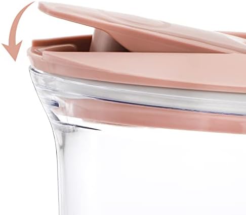 Coloch 2 pacote 2 quart jarra de água plástica com tampa de bico superior, recipiente de água clara para a jarra