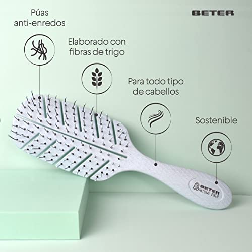 Beter Detelaging Eco Brush - Brush de fibra natural, verde