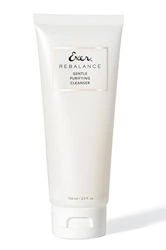 Rebalance Cleanser purificante suave - Lavagem de rosto de espuma suave para a pele oleosa limpa profundamente os poros, minimiza