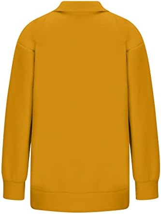 Kuaileya feminino meio zíper pullover moletom para feminino de grande porte com zíper de manga comprida Selta