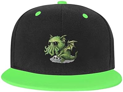 ZXLQ Cthulhu Mythos Punk Hip Hop Baseball, chapéu de snapback ajustável para chapas de garotos e garotas