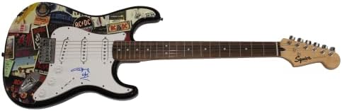 Angus Young assinou autógrafo em tamanho real personalizado 1/1 Fender Electric Guitar HH com James Spence JSA Carta de autenticidade