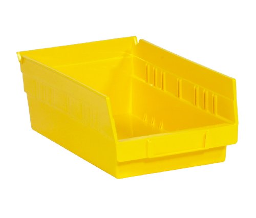 Libes de prateleira de armazenamento de plástico nidable aviditi, 11-5/8 x 6-5/8 x 4 polegadas, amarelo, pacote de 30, para