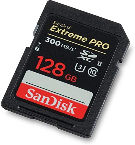 Sandisk 128GB SDXC SD Extreme Pro Memory Card UHS-II funciona com Fujifilm X-T3, X-T2, X-T1 Câmera Mirrorless Camera 300MB/S