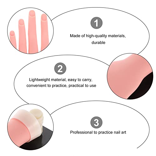 Manicure SOLustre Praticar Manicure artificial Treinamento de manicure artificial Manicures de modelo de mão macia