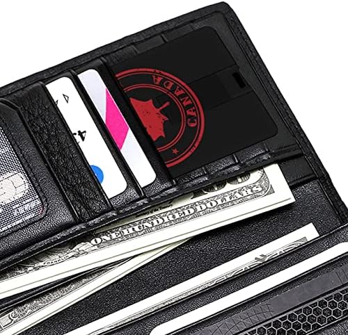 Carimbo com nome do Canadá USB 2.0 Flash-Drives Memory Stick Credit Card Shap