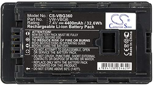 Cameron Sino New 4400mAh Bateria de substituição para Panasonic AG-AC130, AG-AC130A, AG-AC130AEJ, AG-AC130AP, AG-AC160, AG-AC160A,