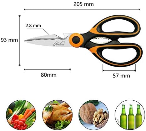 Tesouras de aves de acelone, tesoura de cozinha multiuso