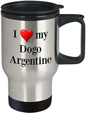 Caneca de viagem argentina dogo - Térmico Isollented Stainless Dog Lover Coffee Caneca Presente