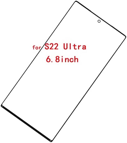 N&J Galaxy S22 Ultra Screen Glass, lente externa frontal Substituição de tela de vidro para Samsung Galaxy S22 Ultra 5G Lente Externa frontal Tela de vidro+ferramenta
