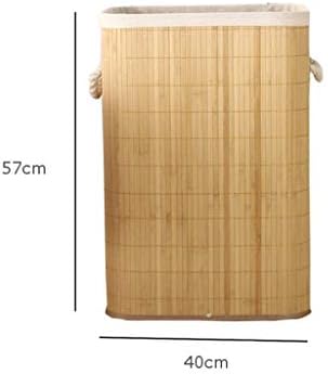Renslat Cesta de armazenamento de bambu dobrável