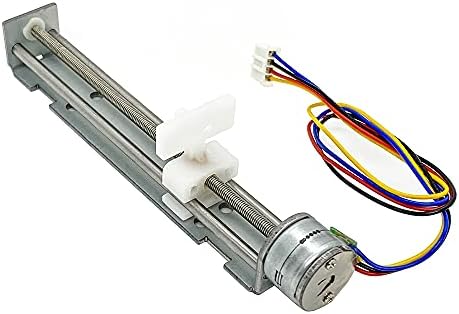 CC 5V-9V 12V 2 Fase 4 Motor de passo do fio Linear Rail linear Rail de 90 mm parafuso de chumbo de fase linear Atuador