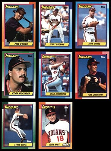 1990 Topps Cleveland Indians quase completo estabeleceu Cleveland Indians NM/MT Indians