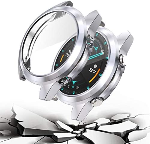 Compatível com o relógio Huawei GT 2E CASA DE TAPE DE PROTECTOR CAPA CLARE CLARE TAPA ULTRA-TAPA ANTI-RURCK Anti-Scratch Casa de proteção resistente ao pára-choques para Huawei Relógio GT 2E