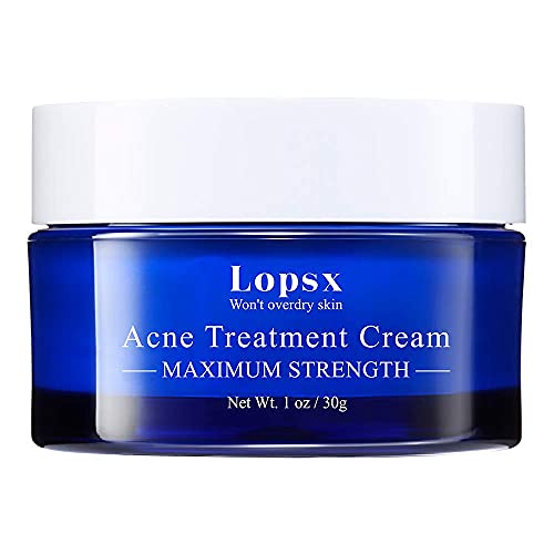 Tratamento de acne Creme Lopsx Spot Tratamento para manchas manchas e cravos do problema Creme de ácido salicílico de força dupla, adequado e seguro para propenso à pele da acne e pele sensível