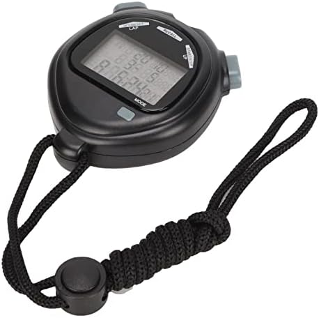 Timer de parada digital, função de metrônomo Sports Stopwatch Multifuncional Exibir 100 linhas 100 Memória de giro para natação
