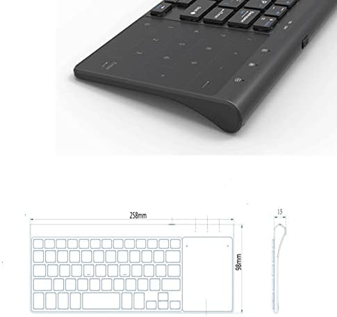 Teclado teclado mouse de teclado sem fio 2.4g fino ergonomia digital de 59 teclado laptop de teclado