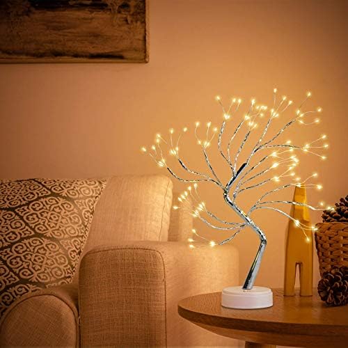 Lâmpada de árvore leve da árvore leve Lâmpada Artificial Bonsai Tree com 108 luzes LED, bateria, USB, toque inteligente, para