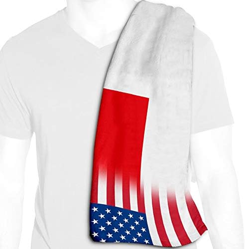Toalha de resfriamento de microfibra expressitBest - 12in x 36in - Bandeira da Indonésia - Indonésia Flag com os EUA