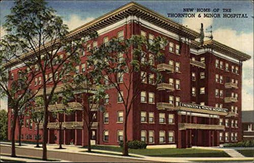 Nova casa de Thornton & Menor Hospital Kansas City, Missouri Mo Original Antique Post cartão