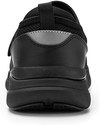 Sapatos diabéticos de Fitville para homens de largura de largura de largura ortopédica Tênis de fechamento ajustáveis