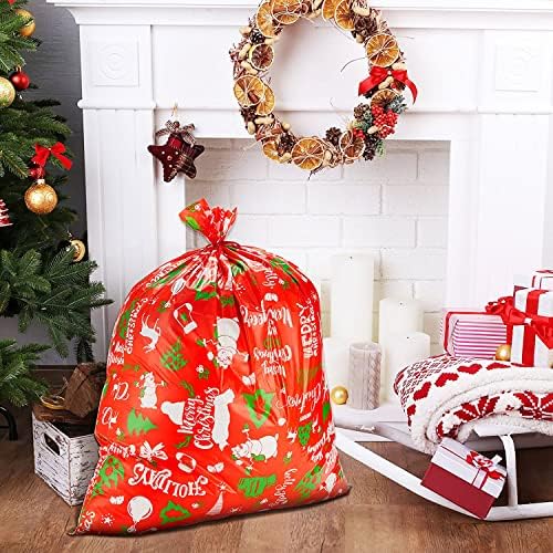 Muiyaneq 6 Pack Jumbo Christmas Presente Sacos de Presente 44 × 36, Natal Giant apresenta sacolas, sacolas de presente de Natal