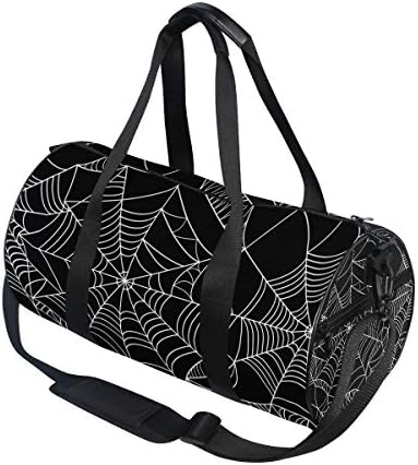 Bolsa de mochila da spider web, sacola de viagem de lona para esportes de ginástica e durante a noite