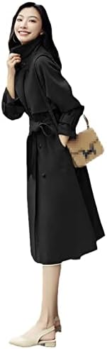 Hsqibaoer coreano elegante e elegante quebra-vento de casacos femininos temperamento do outono do outono para baixo, casaco chique de roupas chiques