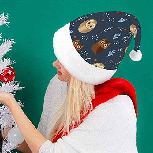 Natal chapéu de Papai Noel, Padrão de Owl Padrão de Natal Chapé